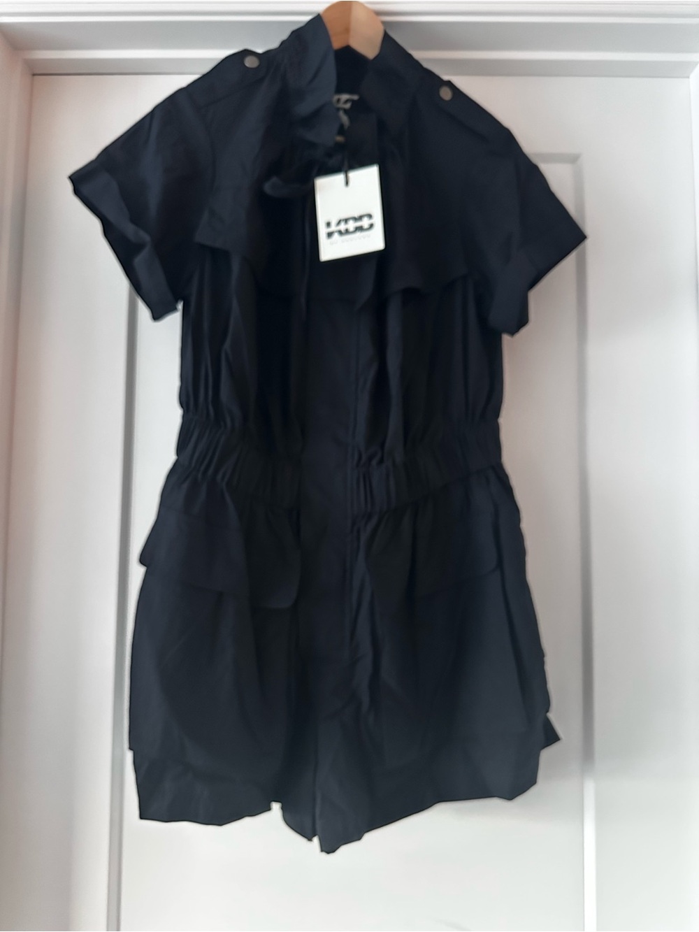 🎯💙 NWT! Navy Blue KBB by KAHLANA Short Sleeve ‘The Utility Romper' - Size
Large